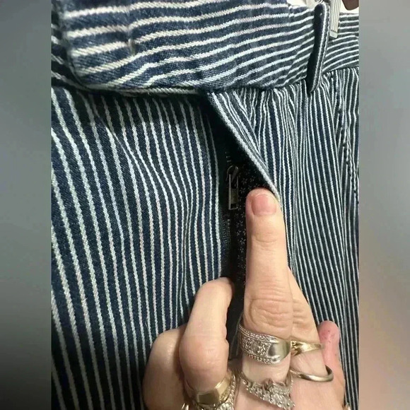 Diesel Industry 100% Cotton Navy Pin Stripe Chi Tight Slim Fit Jeans 31X30 - Picture 3 of 11